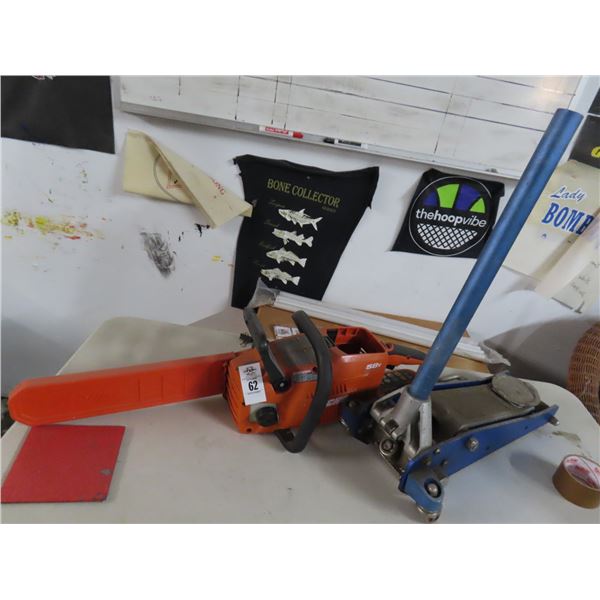 Echo 58V Cordless Chainsaw - No Battery/Charger, Auto Floor Jack