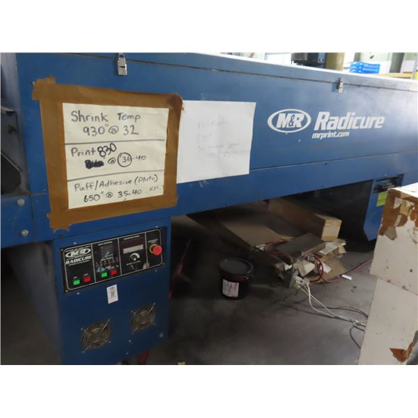 M&R Radicure # RDCR60102036A61  Infra Red Drying Conveyor - S # 080456662R