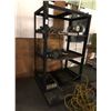 Image 1 : Metal Storage Cart w/Grinder, Motor, Electric Parts