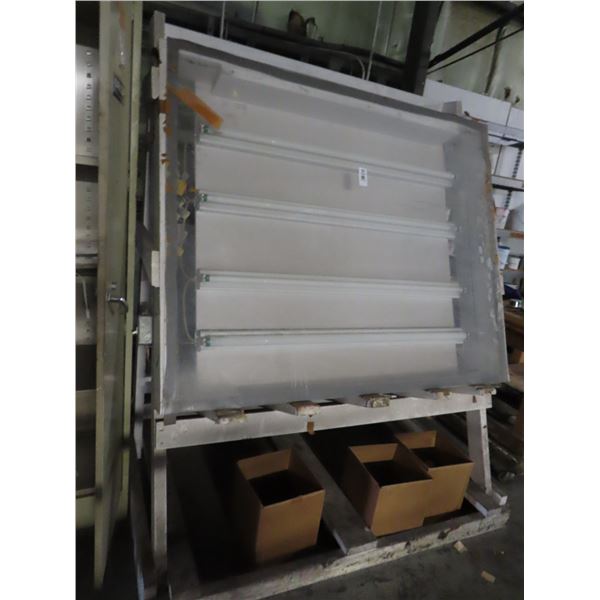 Approx.  4'  X  5'  Pedestal Light Board