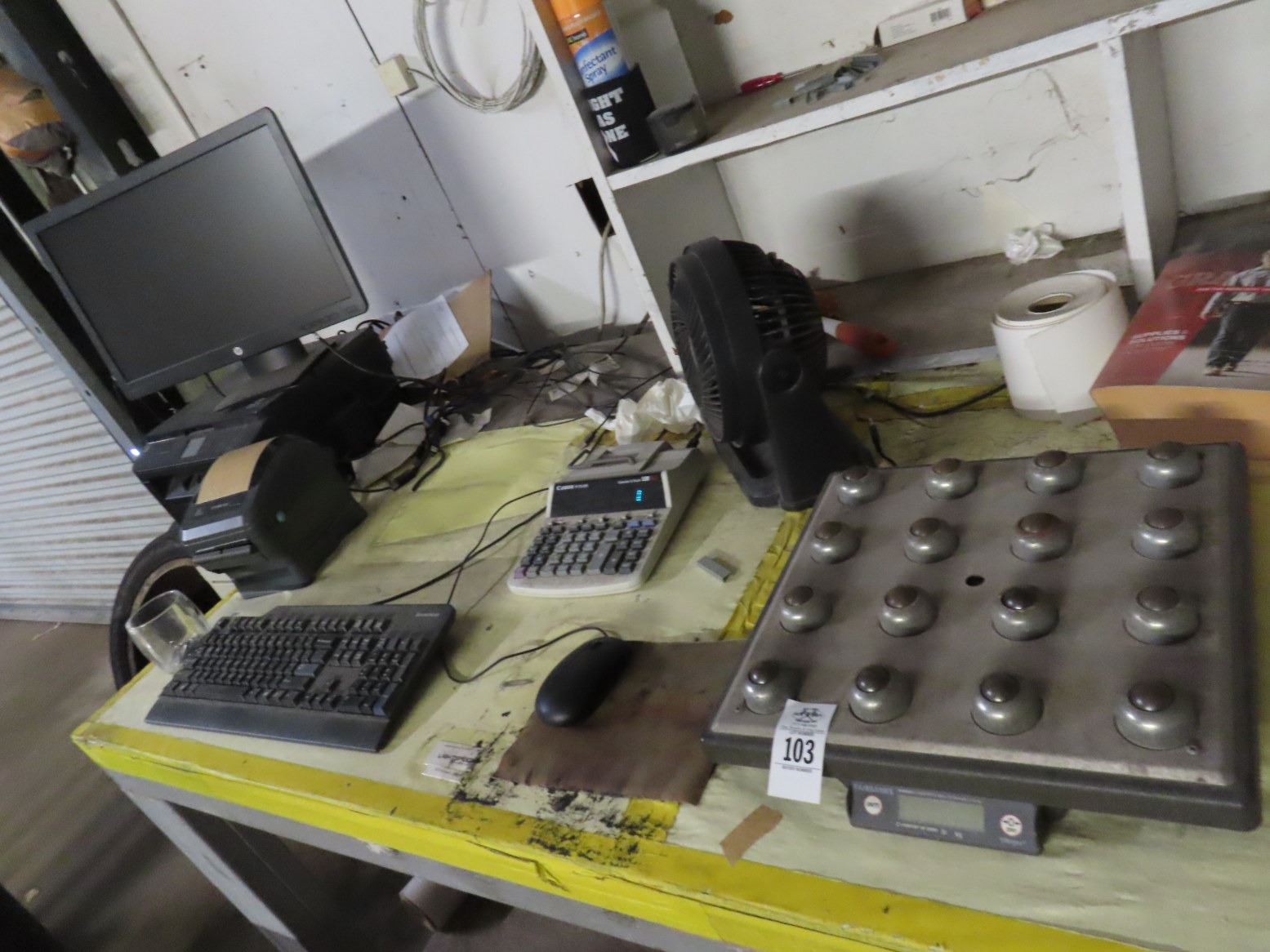 Fairbanks Roller Bed Scale, Adding Machine, Fan, Zebra Printer, Brother ...