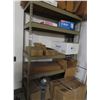 Image 1 : Tan Tear Drop Storage Rack w/Cardboard Boxes/Supplies
