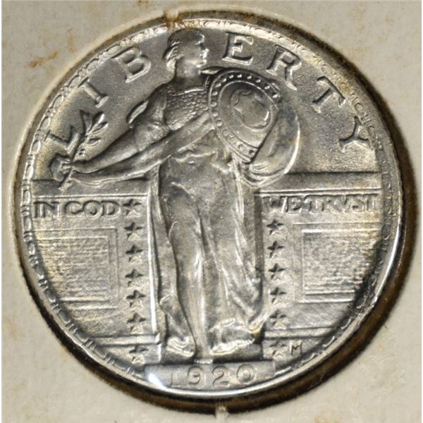 1920 STANDING LIBERTY QUARTER AU