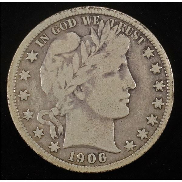 1906-O BARBER HALF DOLLAR FINE
