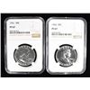 Image 1 : 1961 & 1962 PROOF FRANKLIN HALVES NGC PF-67