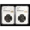 Image 1 : 1962 & 1963 PROOF FRANKLIN HALVES NGC PF-67