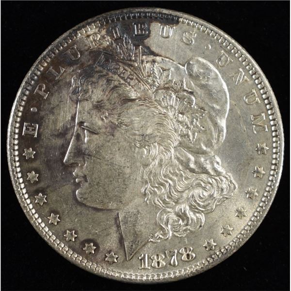 1878 7/8 TF MORGAN DOLLAR AU
