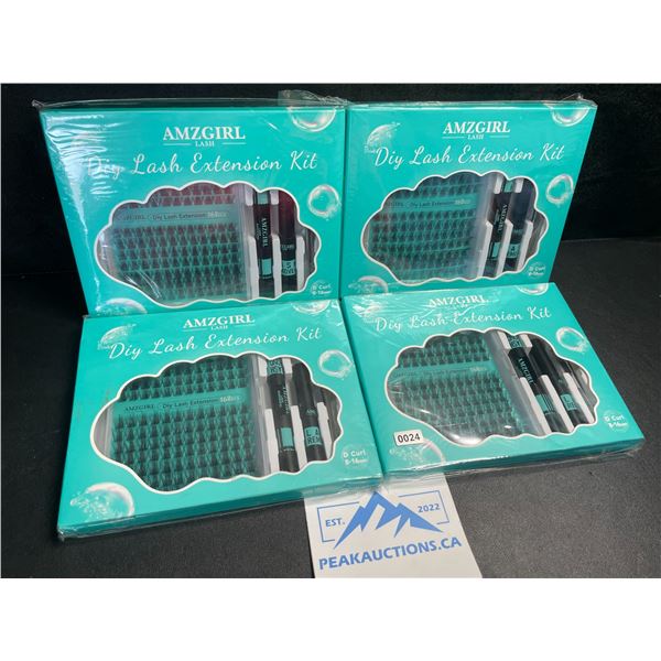 4 DIY EyeLash Extension Kits - D-Curl Lashes 8-16mm - 168pcs - New Sealed