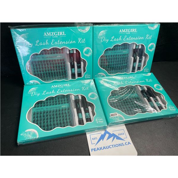 4 DIY EyeLash Extension Kits - D-Curl Lashes 8-16mm - 168pcs - New Sealed