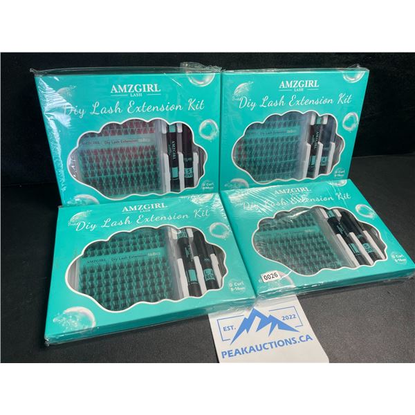 4 DIY EyeLash Extension Kits - D-Curl Lashes 8-16mm - 168pcs - New Sealed
