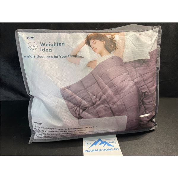 1 Weighted Blanket for Adults - (Approx. 10-15lbs) - Grey - New