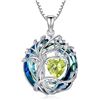 Image 1 : 1 Tree of Life Necklace for Women - 925 Sterling Silver w/ Crystal Birthstone Pendant - Brand New!