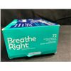 Image 3 : 2 Boxes of Breathe Right Nasal Strips - Extra Strength Clear - 72 Strips Per Box - Exp: 2029-02-28