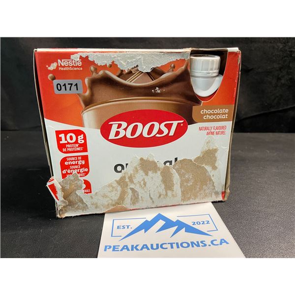 Nestle Boost Original Meal Replacement Drinks - Chocolate Flavour - 6 x 237ml - (EXP: 2026/JA/27)