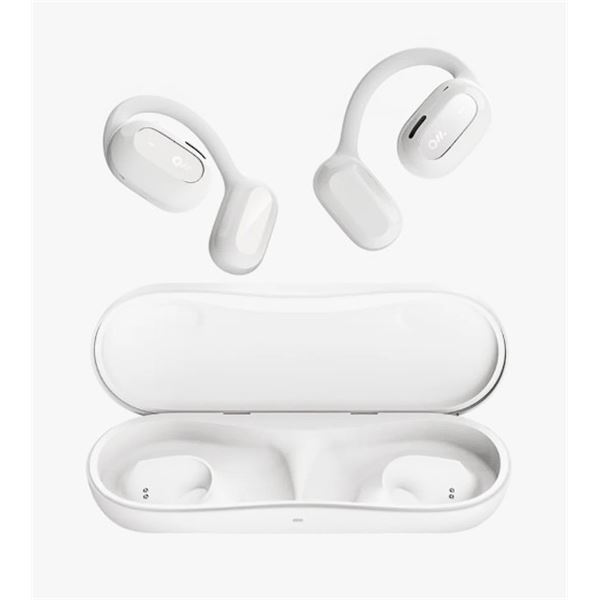 Oladance OWS2 Open-Ear Wireless Headphones; High-Quality Sound; 19H Play - Cloud White; NEW SEALED!