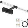 Image 1 : 1 LED Battery Operated Picture Light for Walls - 15.75 Inches - Rechargeable/Remote Control - New!
