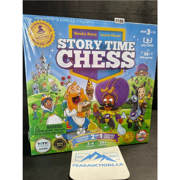 1 Story Time Chess: The Game - 2021 Toy of The Year Award Winner! - Beginners Chess Set; New