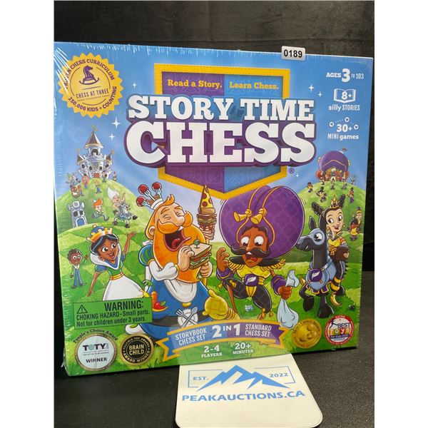 1 Story Time Chess: The Game - 2021 Toy of The Year Award Winner! - Beginners Chess Set; New