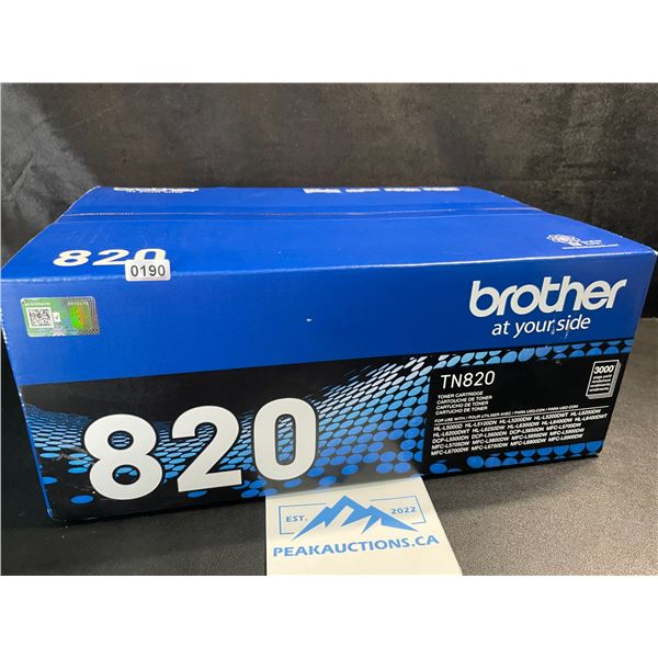 Brother Genuine TN820 Toner Printer Cartridge - New