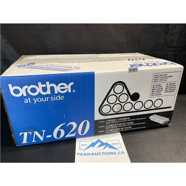 1 Brother TN-620 Toner Cartridge - New Sealed (Damaged Box - See Photos)