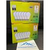 Image 1 : 2 Boxes of LED Lightbulbs - 6 Per Box/12 Total - 11W A19 1100lm Brightness; Standard E26 Base - New