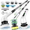 Image 1 : 1 Multifunctional Electric Spin Scrubber Cleaning Brush w/ Extendable Handle & Brush Heads - New!