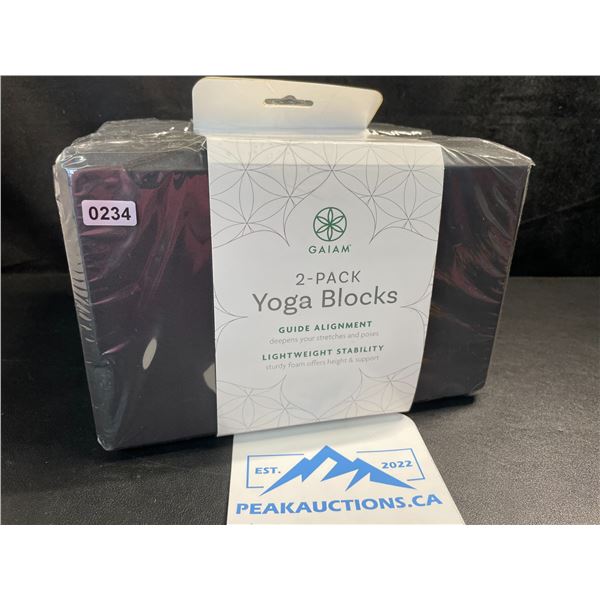 2-Pack of Yoga Blocks - Deepens Your Stretches and Poses; Lightweight Stability - New