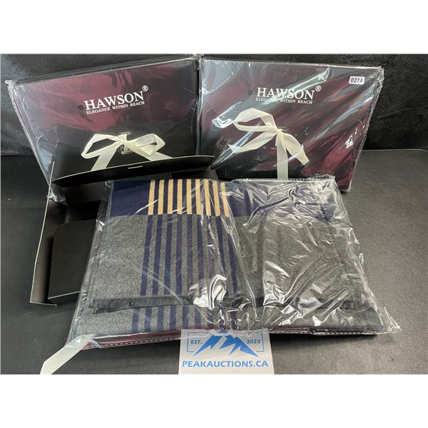 3 Hawson Men's Fashion Scarves - New