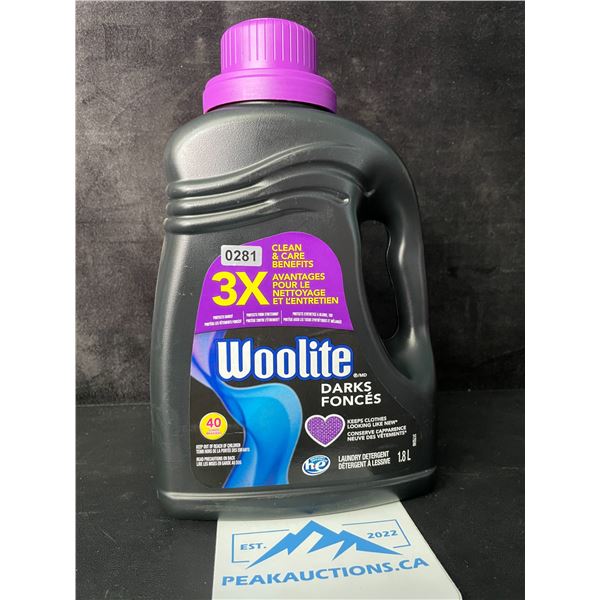1 Jug of Woolite Darks Liquid Laundry Detergent - 1.8L/40 Loads - New