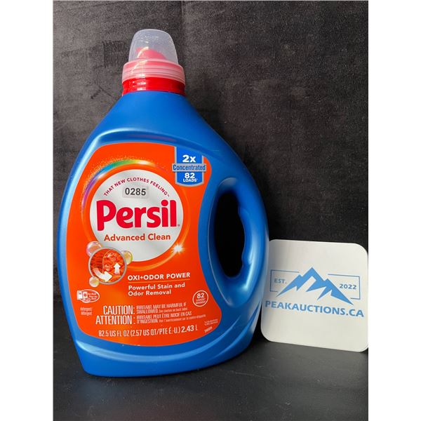 1 Persil Advanced Clean Oxi+Odor Power Concentrated Liquid Laundry Detergent - 2.43L/82 Loads - New