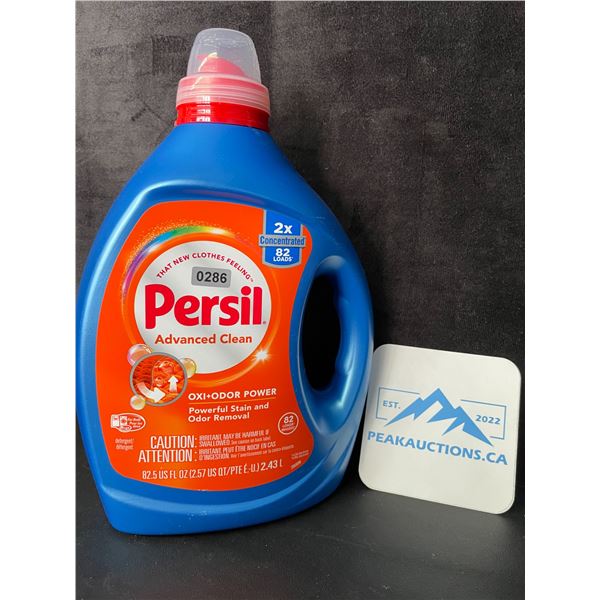 1 Persil Advanced Clean Oxi+Odor Power Concentrated Liquid Laundry Detergent - 2.43L/82 Loads - New