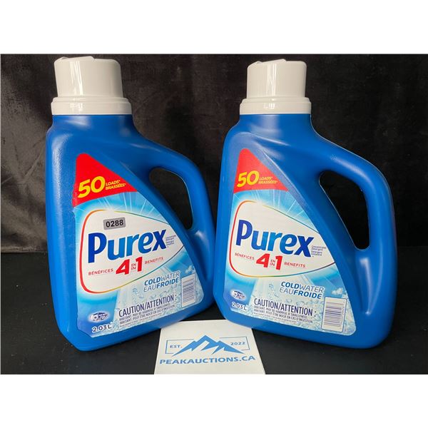 2 Jugs of Purex Cold Water Liquid Laundry Detergent - 2.03L (50 Loads) Each - New
