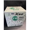 Image 1 : 1 Box of XSG Black Premium Fine Tip Permanent Markers - 110 PCS - New