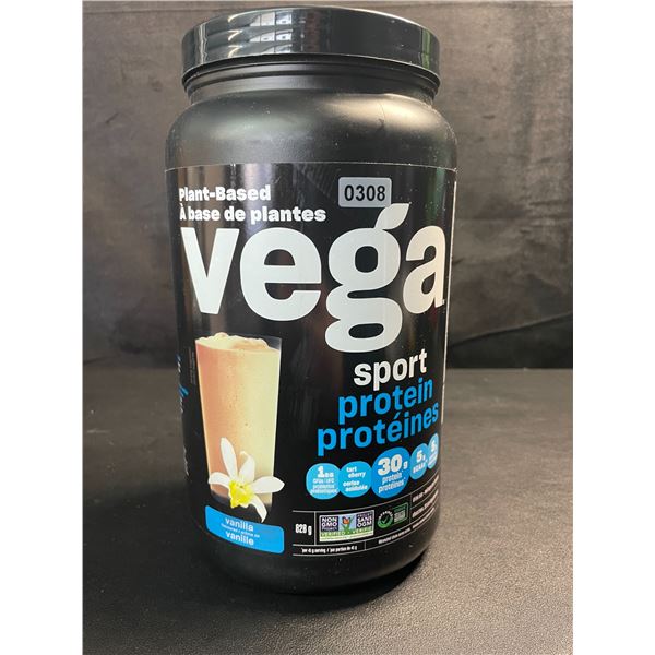 1 Tub of Vega Sport Plant-Based Vegan Protein Powder - Vanilla Flavour - 828G