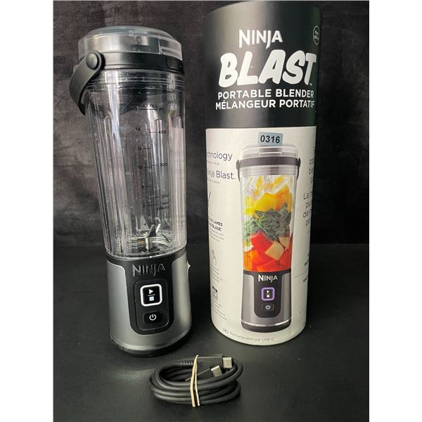 1 NINJA Blast Portable Cordless Blender - 18oz Personal Blender/USB-C Rechargeable - Open Box