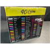 Image 2 : 1 Pack of Chalkola Chalk Markers - 40PCS (30 Chalk Colors + 10 Metallic Colors) - New