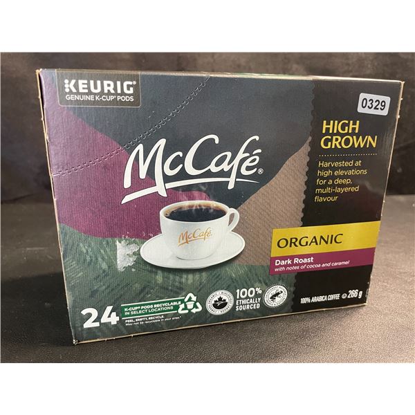 1 Box of McCafe Organic Dark Roast Keurig K-Cup Coffee Pods - 24 Pods - BB: AL 29/2025
