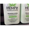 Image 2 : 2 HEMPZ Rosemary & Mint Herbal Body Moisturizers - 500ml - New