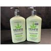 Image 1 : 2 HEMPZ Rosemary & Mint Herbal Body Moisturizers - 500ml - New