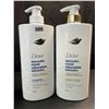 Image 1 : Dove Intensive Repair Shampoo + Conditioner For Damaged Hair w/ Liquid Bio-Protein; 828ml Each - New