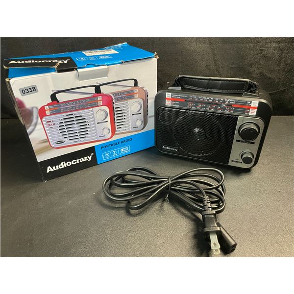 1 AudioCrazy Portable Radio - New