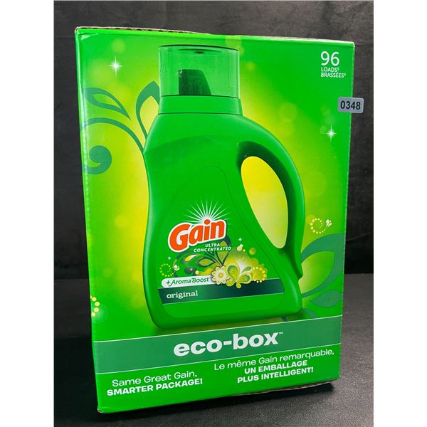 1 Gain Original Liquid Laundry Detergent - Eco-Box Smart Package - 3.1L/105 oz - New
