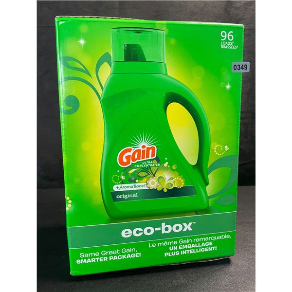 1 Gain Original Liquid Laundry Detergent - Eco-Box Smart Package - 3.1L/105 oz - New