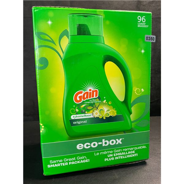 1 Gain Original Liquid Laundry Detergent - Eco-Box Smart Package - 3.1L/105 oz - New
