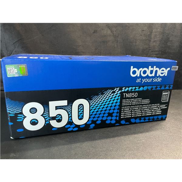 1 Brother Genuine TN850 Toner Printer Cartridge - New