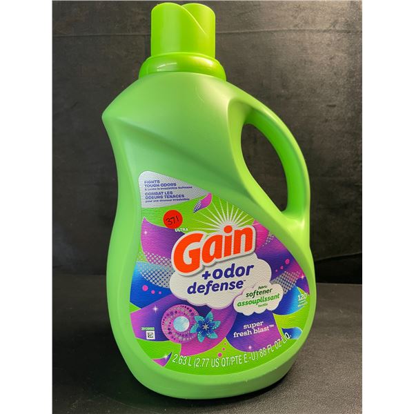 1 Gain + Odor Defense Super Fresh Blast Liquid Fabric Softener - 2.63L - New