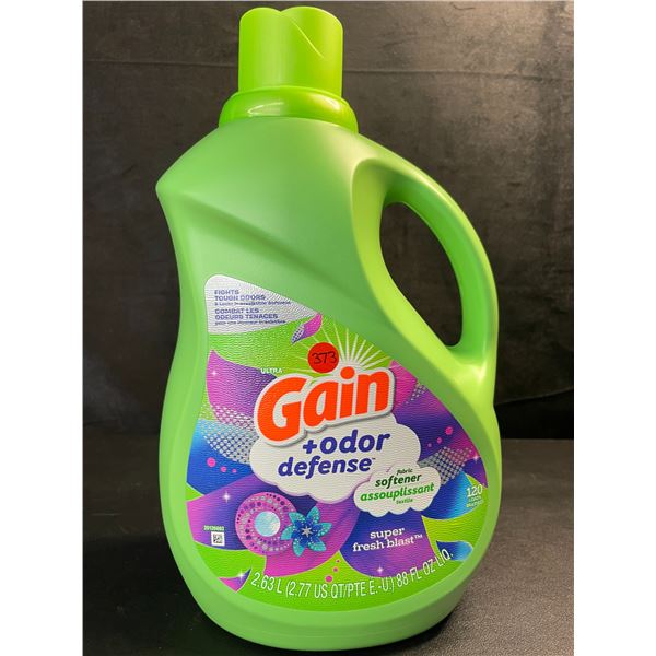 1 Gain + Odor Defense Super Fresh Blast Liquid Fabric Softener - 2.63L - New
