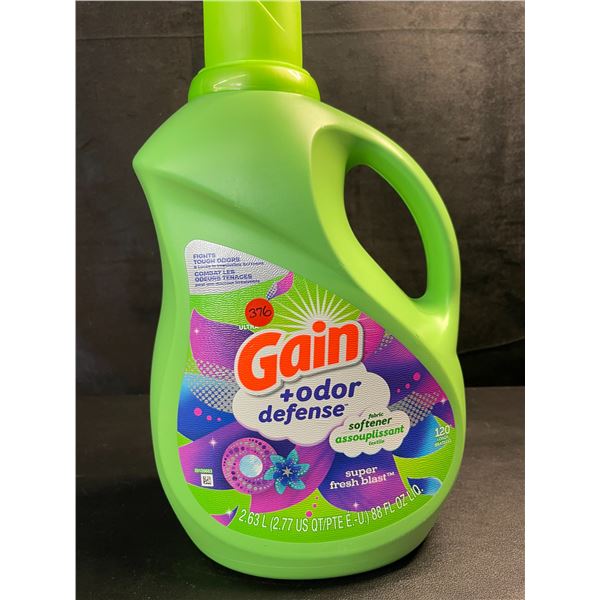 1 Gain + Odor Defense Super Fresh Blast Liquid Fabric Softener - 2.63L - New