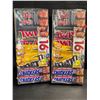 Image 1 : 2 Packs of Assorted Chocolate Bars/Candy - 16 Per Pack - Twix - Mars - Snickers - M&M's - New