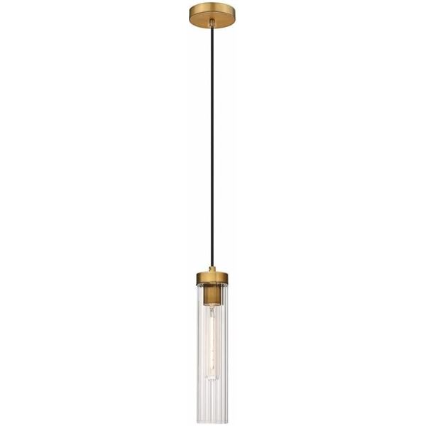 1 Z-Lite 740P-RB Modern Pendant Ceiling Light - 12.75" Tall - Rubbed Brass - New in Box